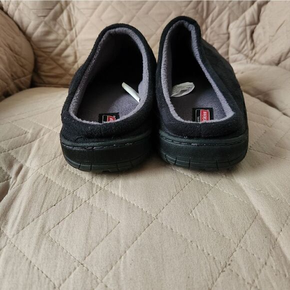 Dickies Men's Size M (9/10) Slippers Black Memory Foam Plush Slip On Clogs - Picture 7 of 8